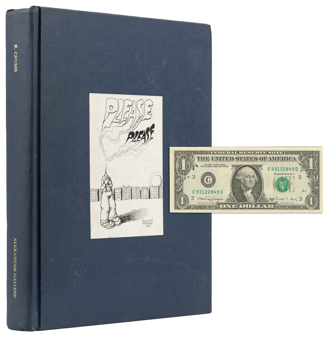 R. Crumb Retrospective. Alexander Gallery New York.: R. Crumb Retrospective. Alexander Gallery New York. 1993. Original blue cloth, black and white pictorial cover label. Copiously illustrated in black and white, some in color, cataloging Crumb's works