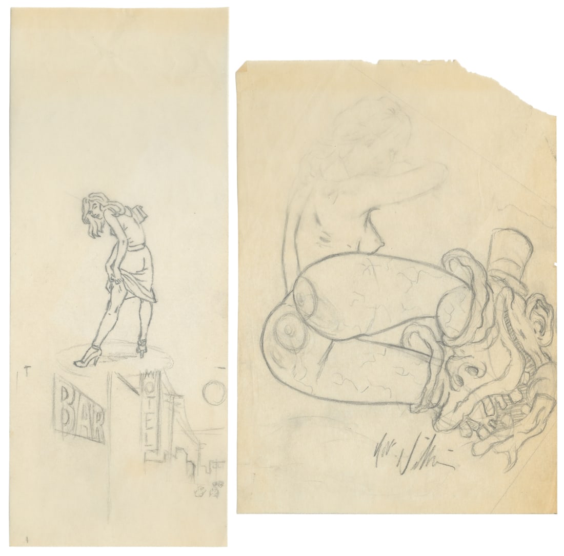 WILLIAMS, Robert (American, b. 1943). Four Sketches. - 4