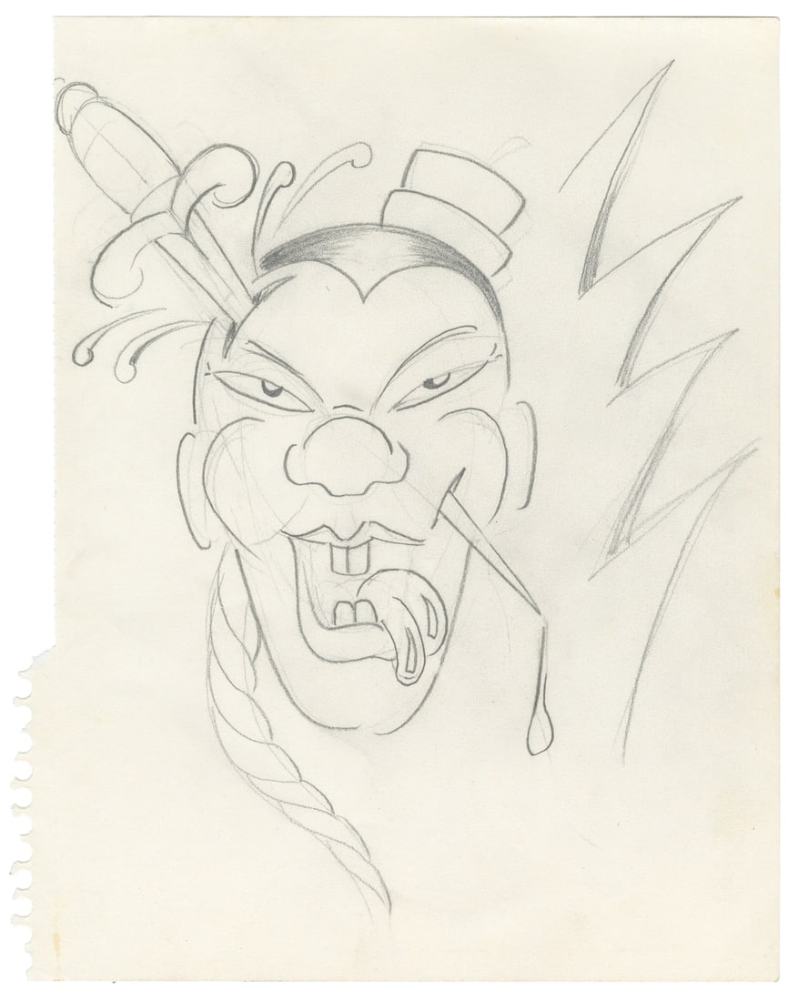 Two Jonathan Shaw Graphite Flash Sketches, 1980 - 3