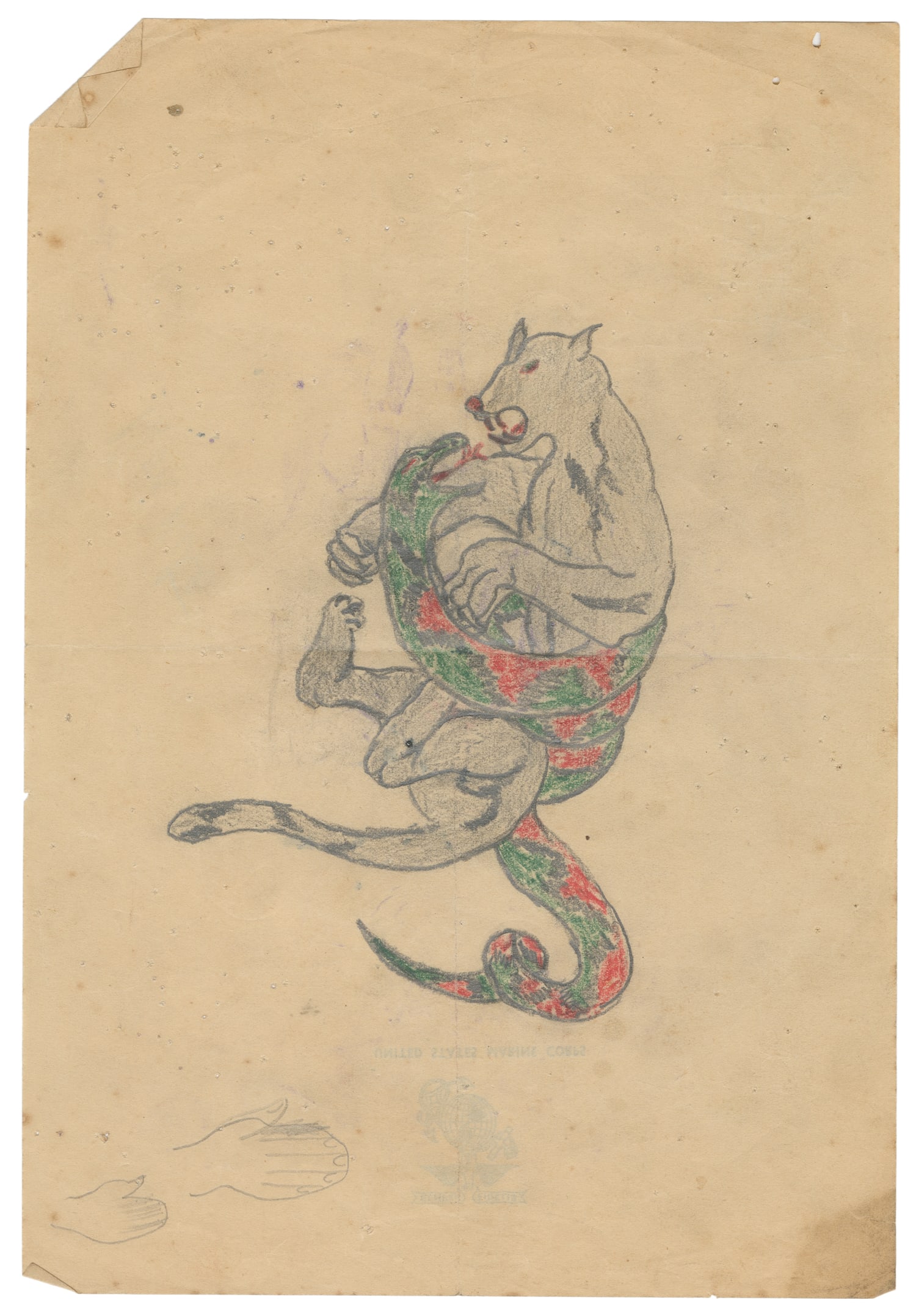 Two Jonathan Shaw Graphite Flash Sketches, 1980 - 9