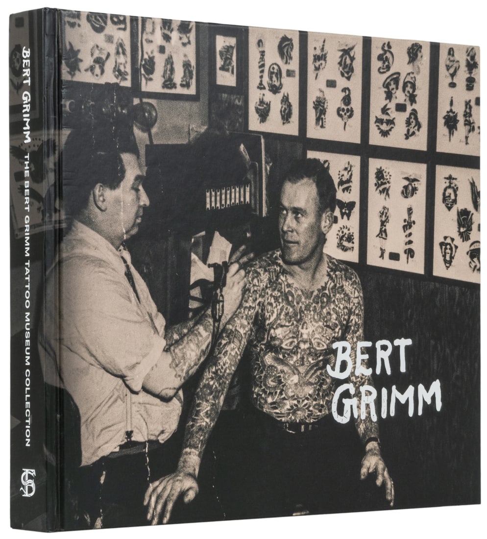 Bert Grimm: The Bert Grimm Tattoo Museum Collection.: Bert Grimm: The Bert Grimm Tattoo Museum Collection. St. Louis: Scorpion Front Publishing, 2024. Publisher's casewrapped hardcovers. Copiously illustrated in color. Oblong 4to. Near fine. Collection o