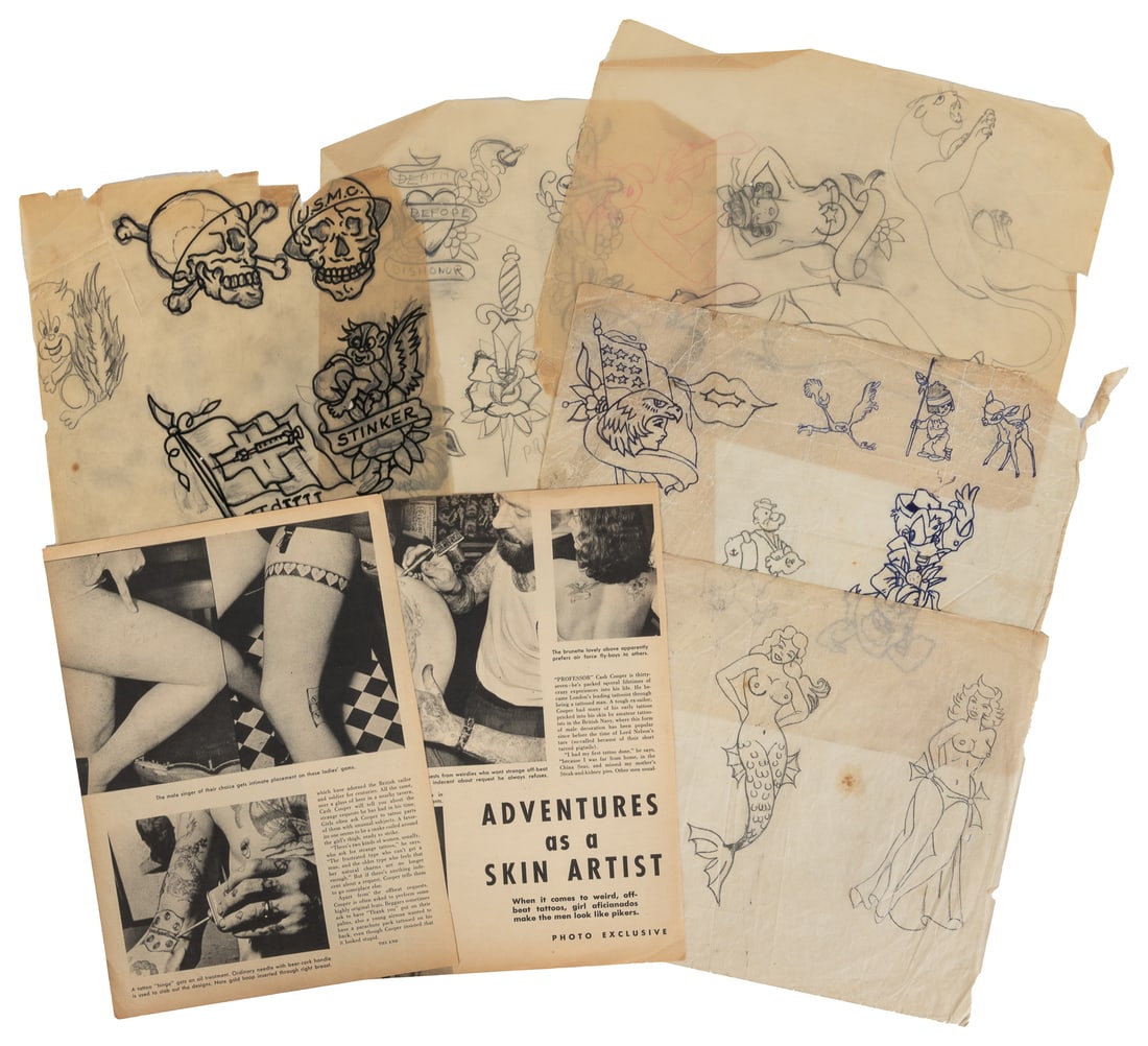 Archive of Early Tattoo Flash Designs, Ephemera, and Magazine Articles. (1 of 1)