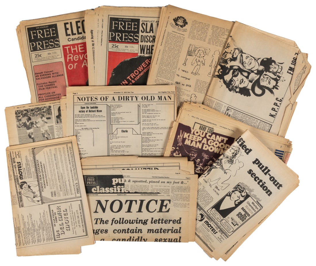 BUKOWSKI, Charles. Notes of a Dirty Old Man [in Los Angeles Free Press]. (1 of 1)