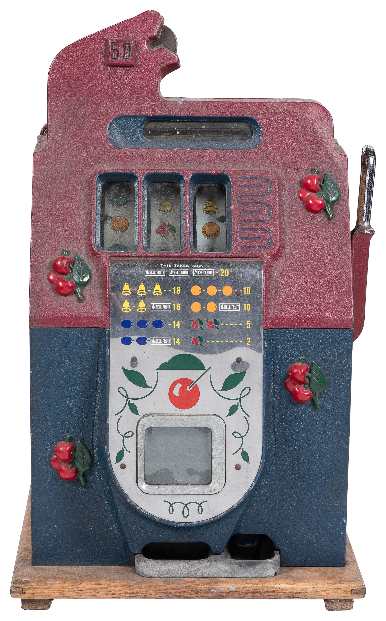 Mills 50 Cent Black Cherry slot machine. (1 of 3)