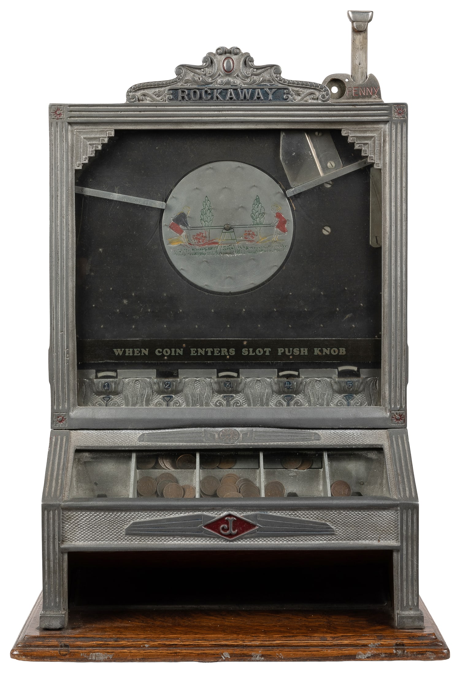 Jennings 1 Cent Rockaway Trade Stimulator. Chicago: O.D. Jennings & Company, ca. 1920s (1 of 2)