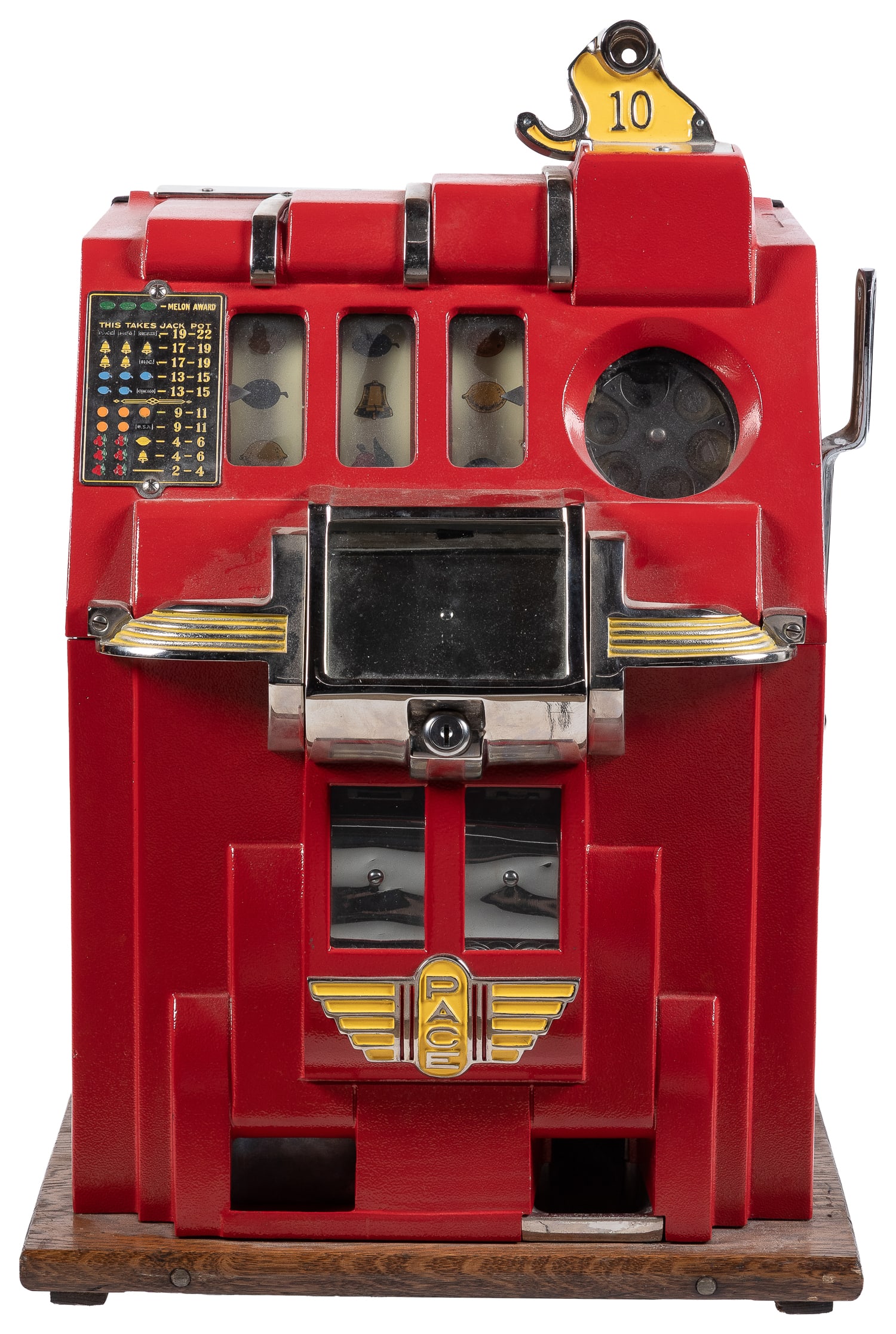 Pace 10 Cent Comet slot machine. Chicago: Pace Mfg. Co., ca. 1948. (1 of 2)