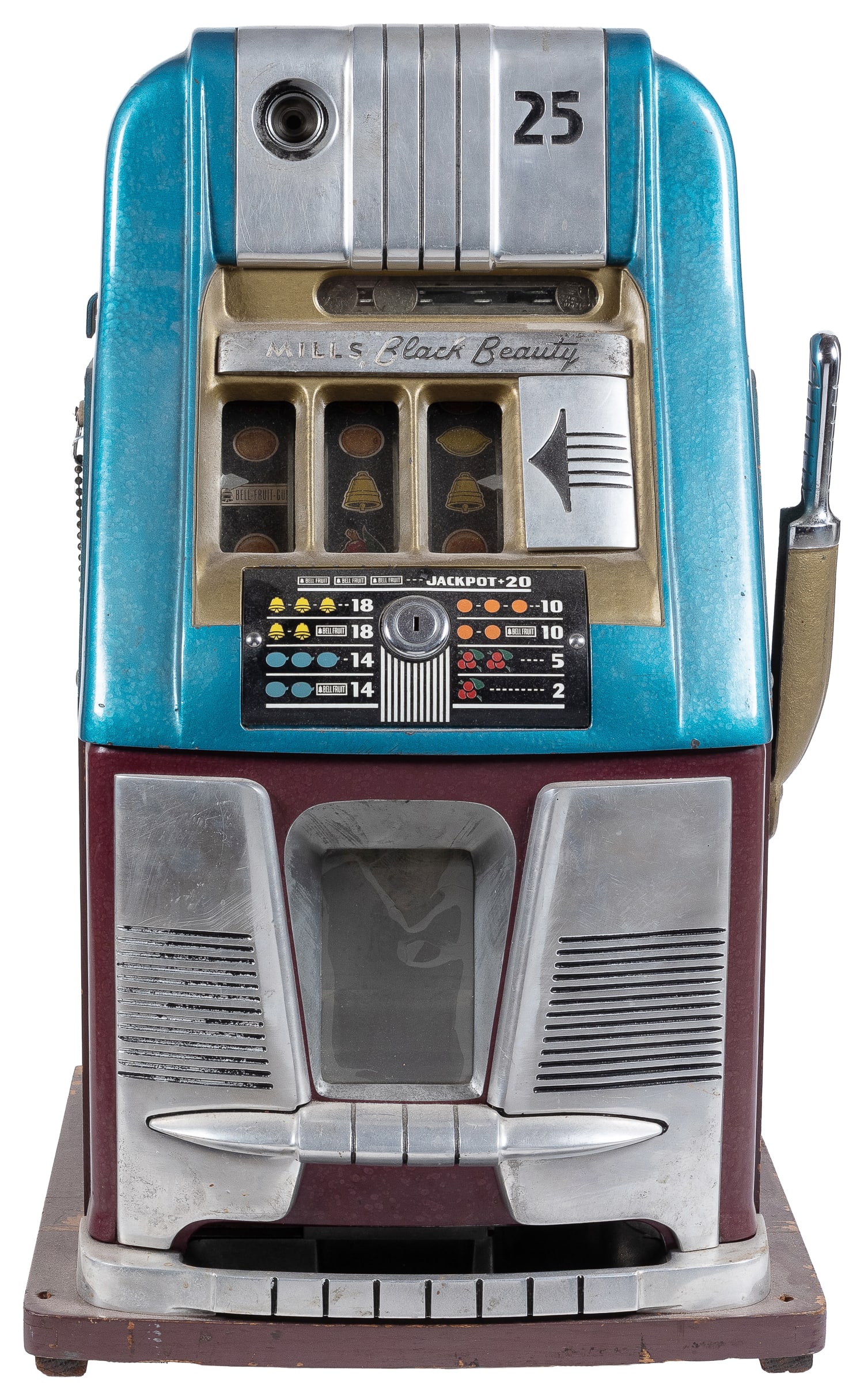 Mills 25 Cent Black Beauty Slot Machine. Chicago: Mills Novelty, ca. 1948. (1 of 3)