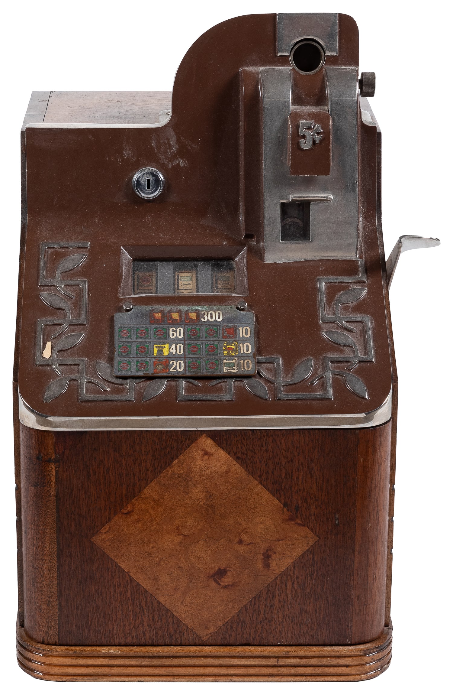 Mills 5 Cent QT Smoker Slot Machine. Chicago: Mills Novelty, ca. 1939. (1 of 2)