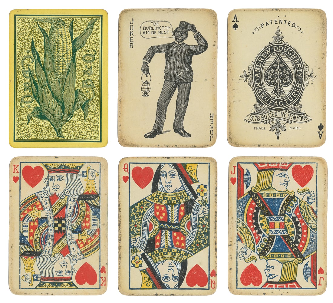 [RAILROADIANA]. Burlington Route C B & Q playing cards. (1 of 2)