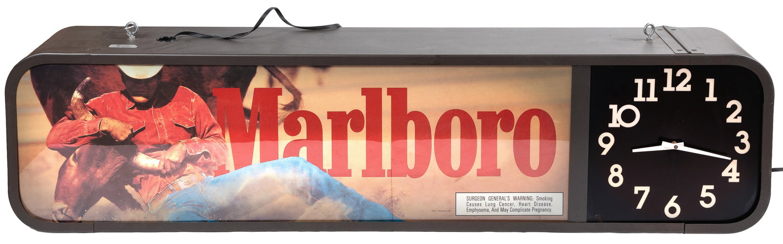 Marlboro cigarettes advertising clock. (1 of 2)