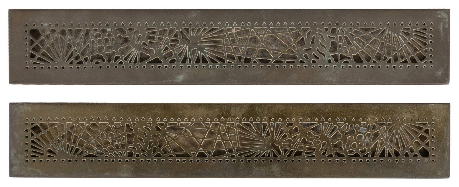 Tiffany Studios 998 "Pine Needle" blotter ends. (1 of 2)