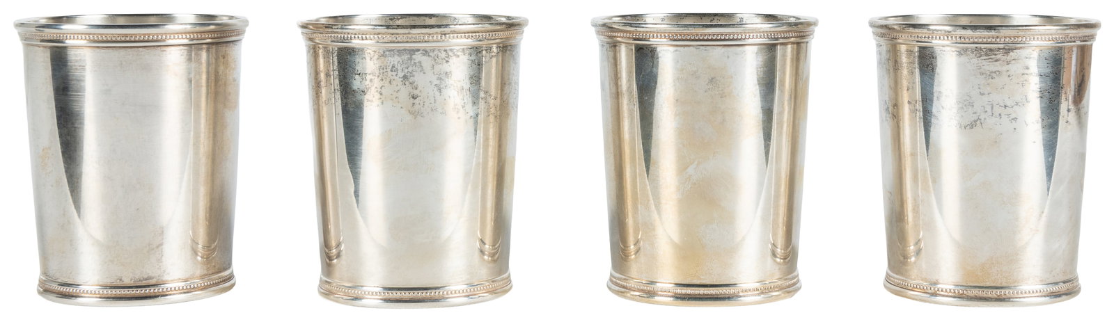 Mark J. Scearce "JFK" four sterling silver julep cups. (1 of 2)