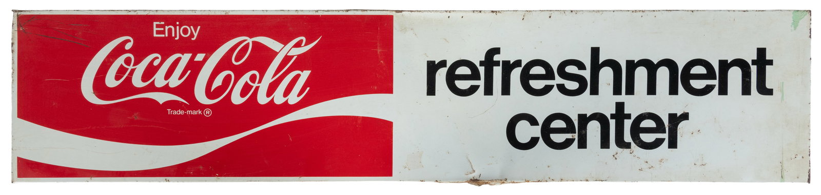 Coca Cola Refreshment Center sign. (1 of 2)