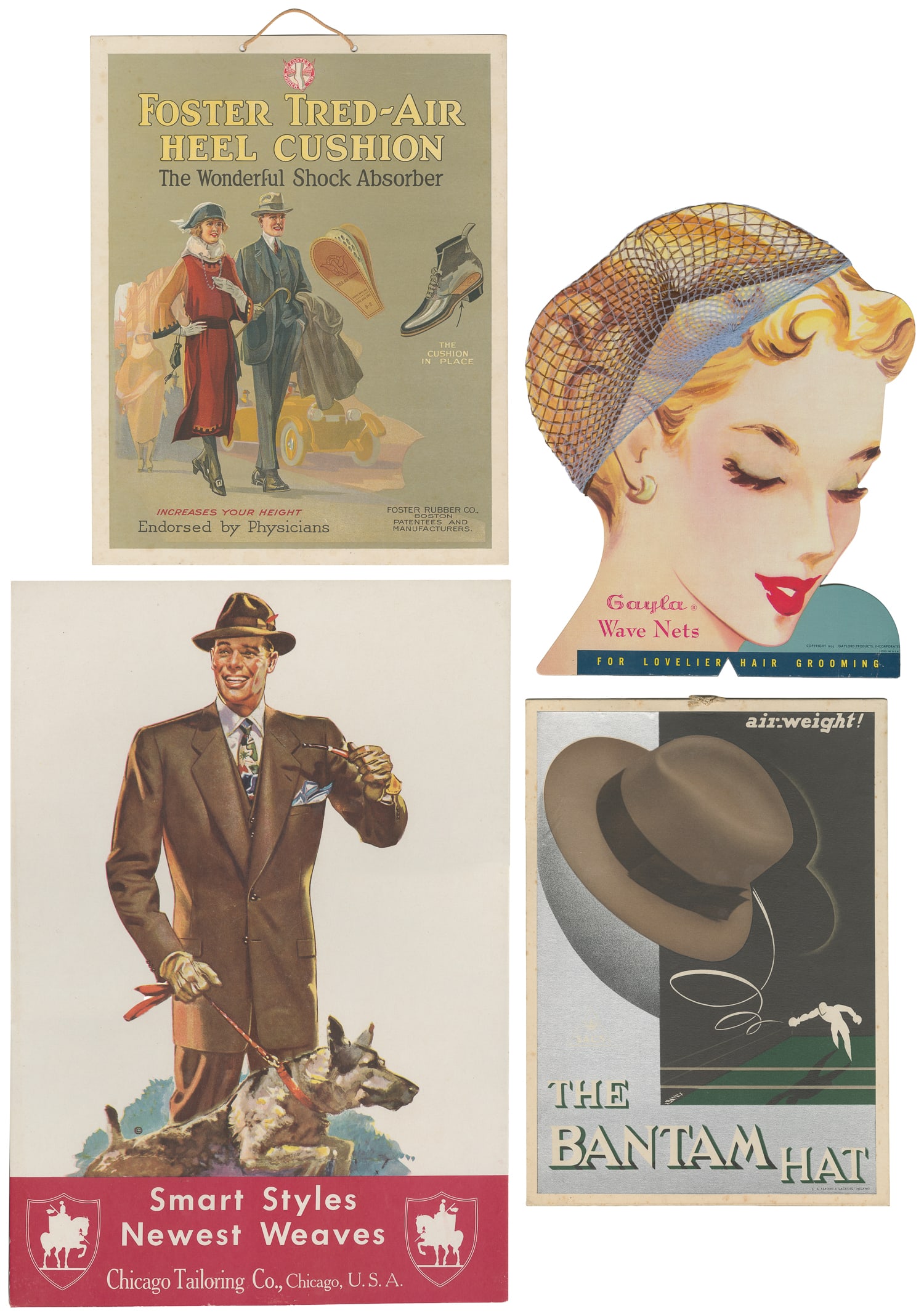 Four fashion advertising store display advertisements. (1 of 5)