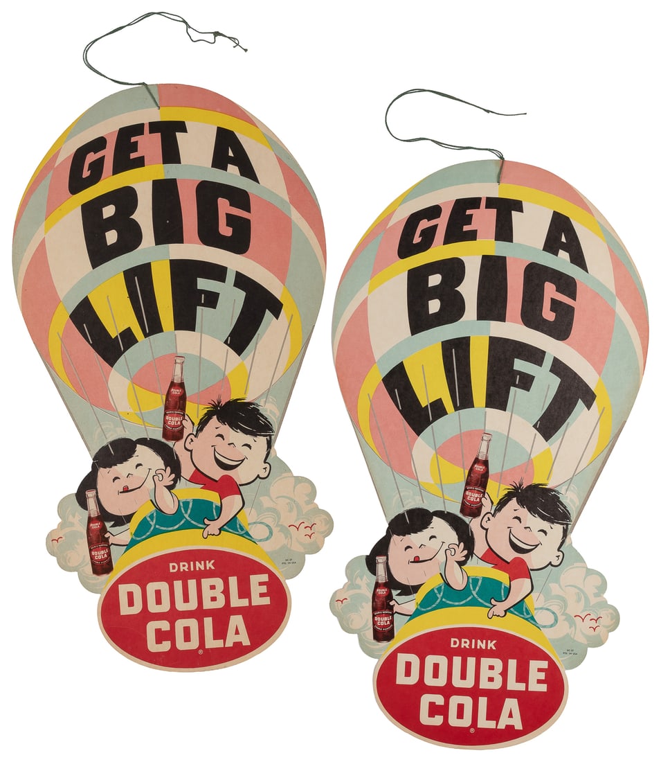 Double Cola "Get a Big Lift" hanging sign (2). (1 of 1)