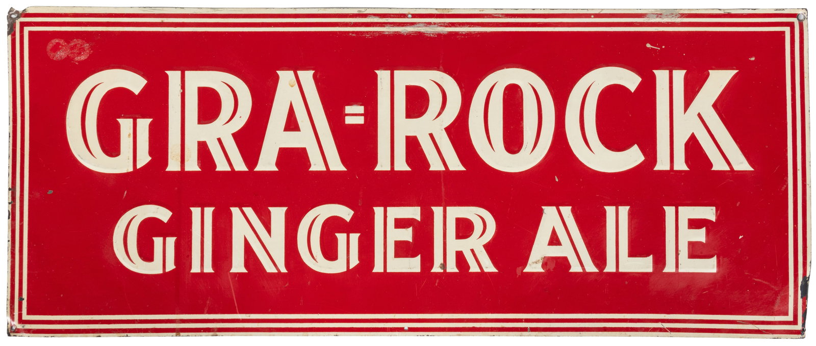 Gra-Rock Ginger Ale tin sign. (1 of 2)