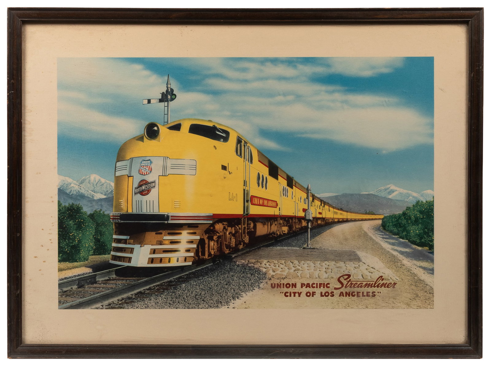 Union Pacific Streamliner "City of Los Angeles" poster. (1 of 1)
