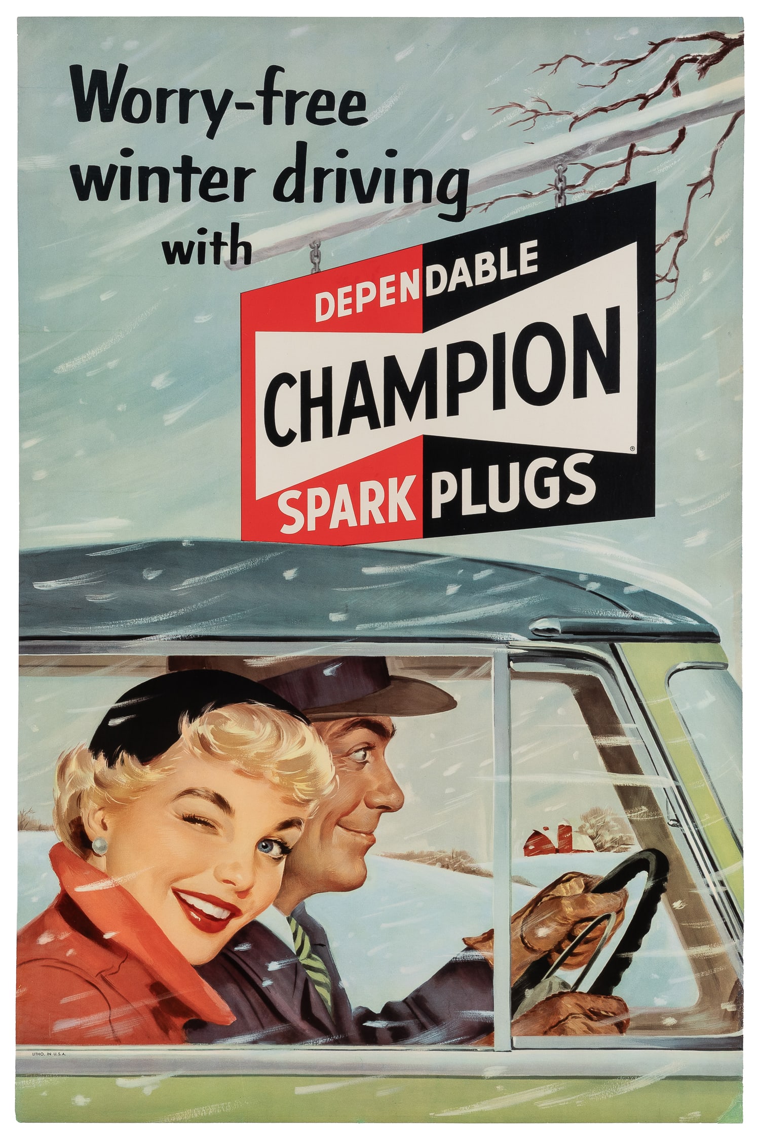 Champion Spark Plugs / Worry-Free Winter Driving. (1 of 1)