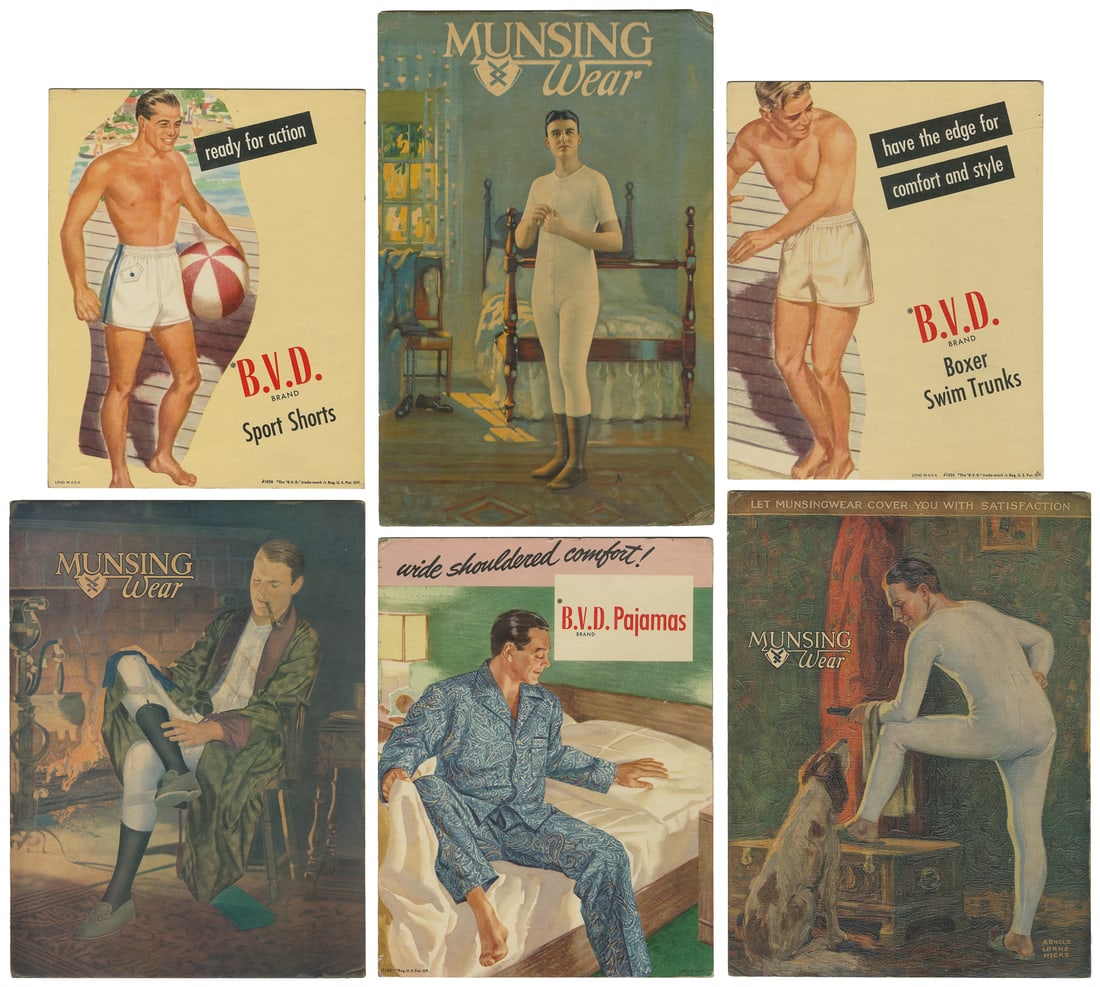 Munsingwear and B.V.D. Six advertising standees. (1 of 7)