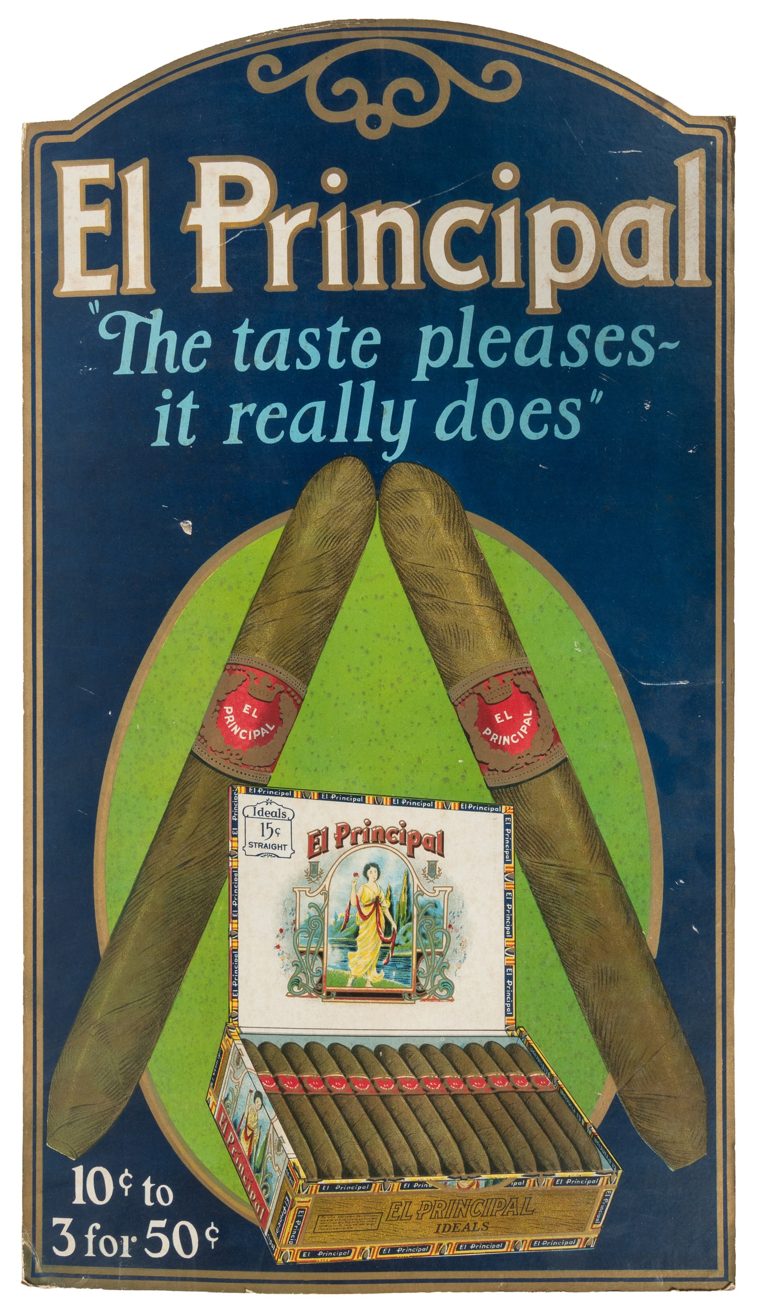 El Principal cigars advertising standee. (1 of 2)