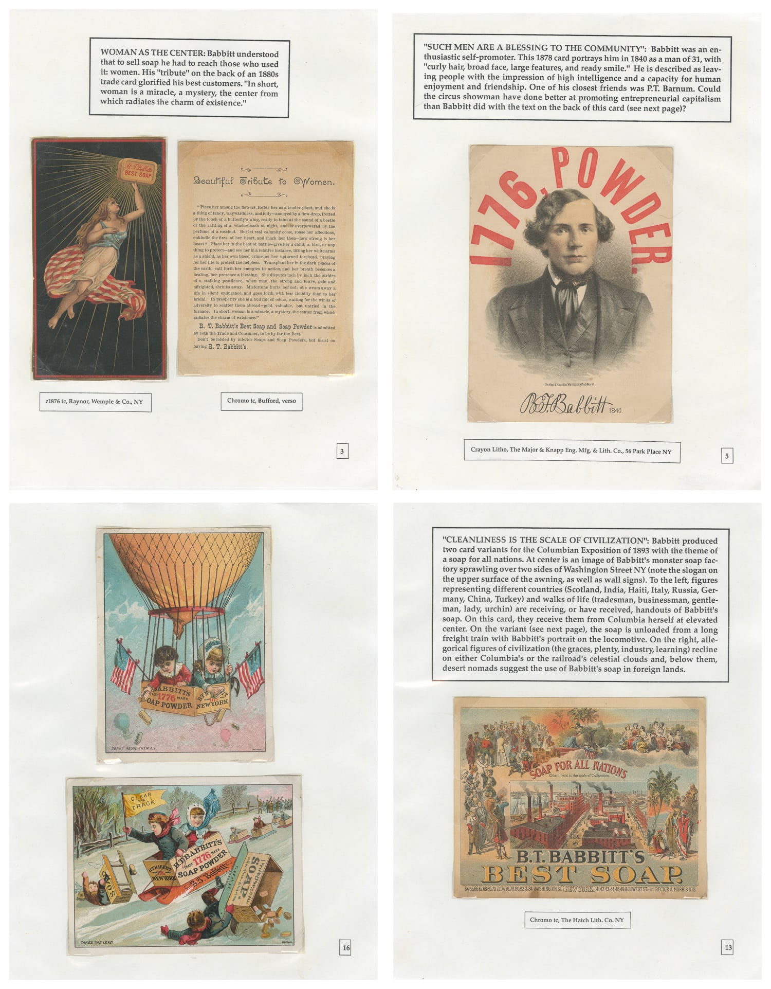 Babbitt's Soap advertising trade cards and ephemera collection. (1 of 6)