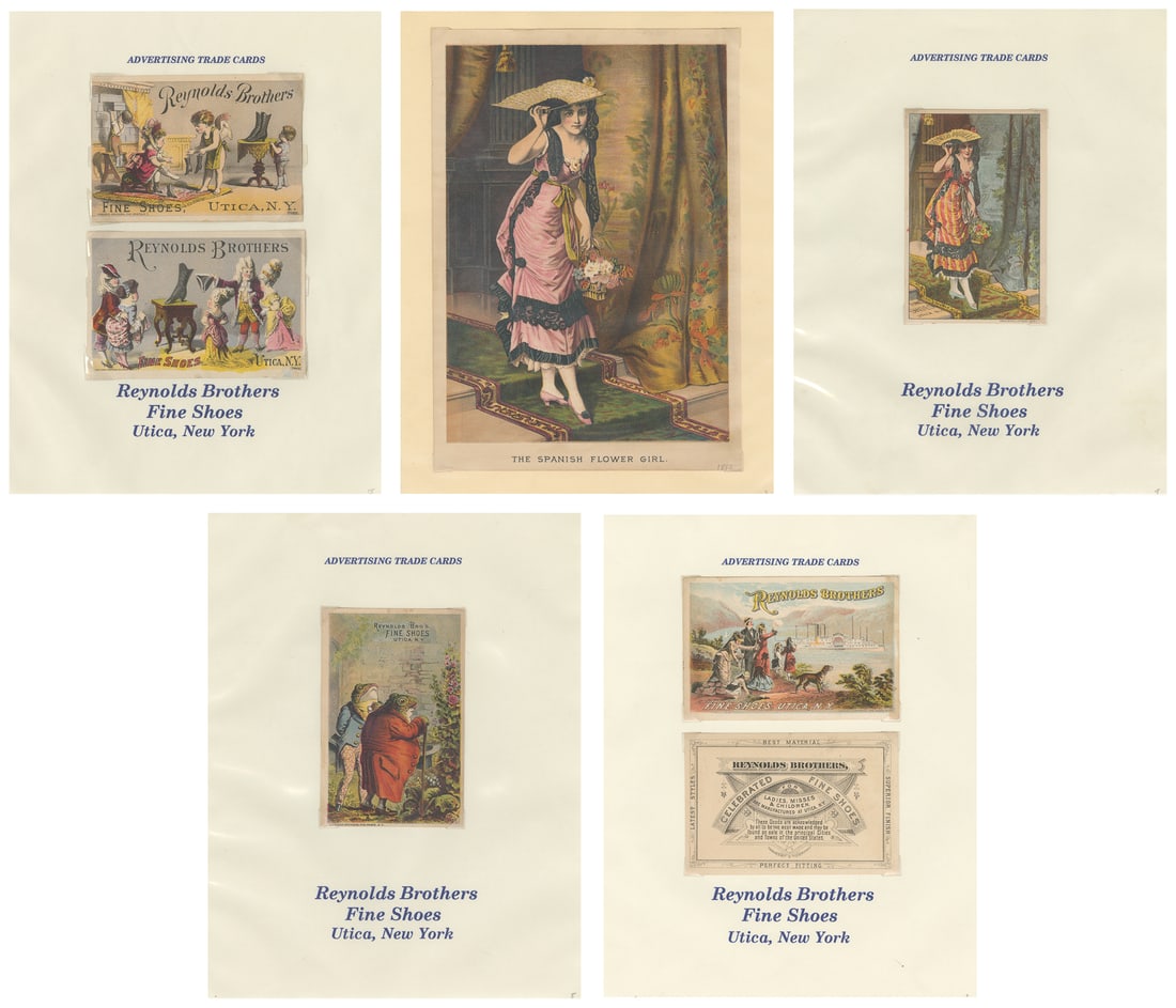 Reynolds Brothers Fine Shoes trade card collection. (1 of 7)