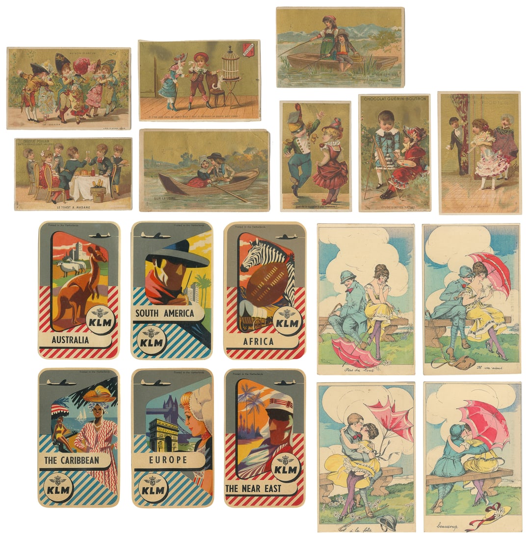 Album of trade cards, postcards, and luggage labels. (1 of 6)
