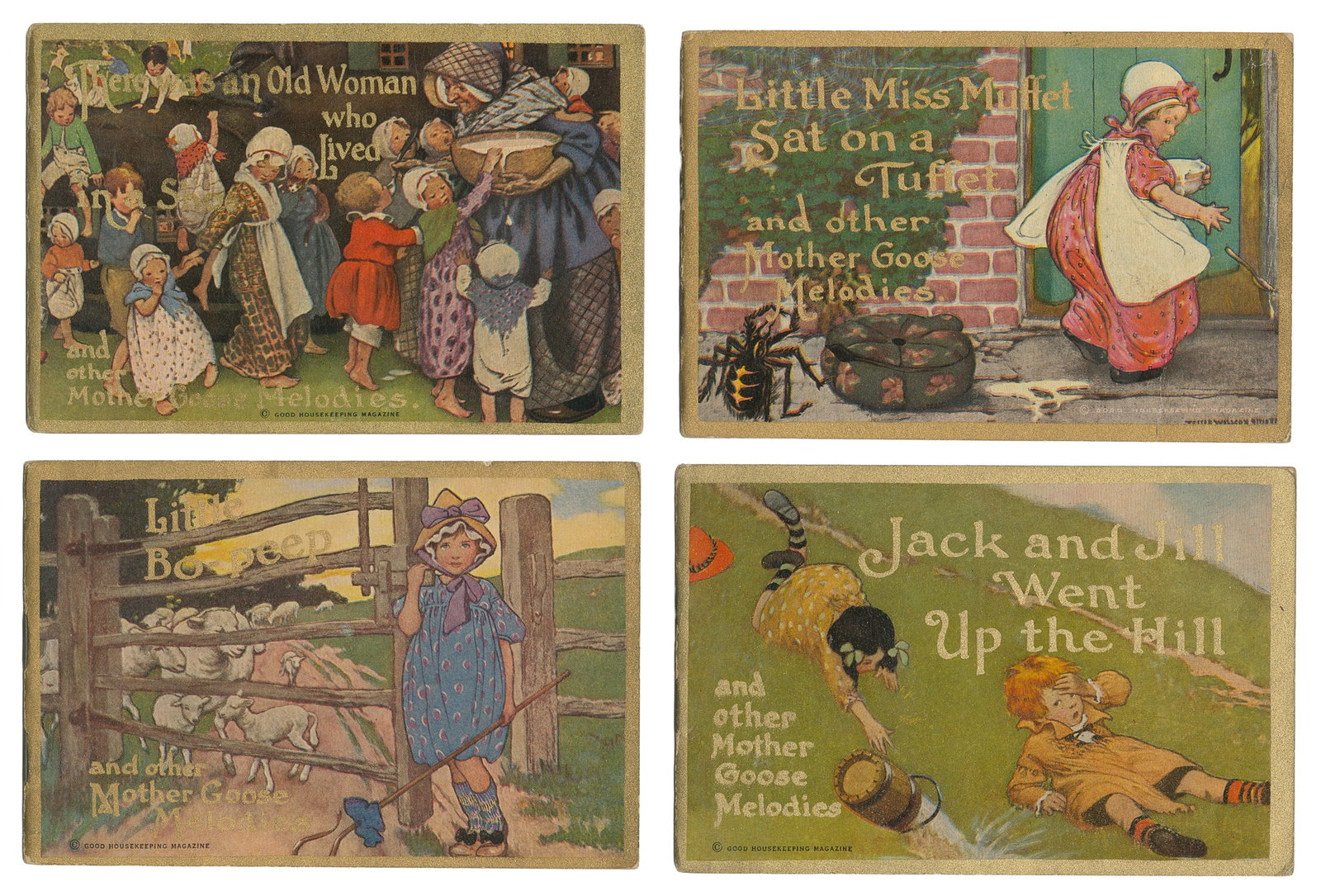 [NURSERY RHYMES]. Album of over 150 postcards and ephemera. (1 of 4)