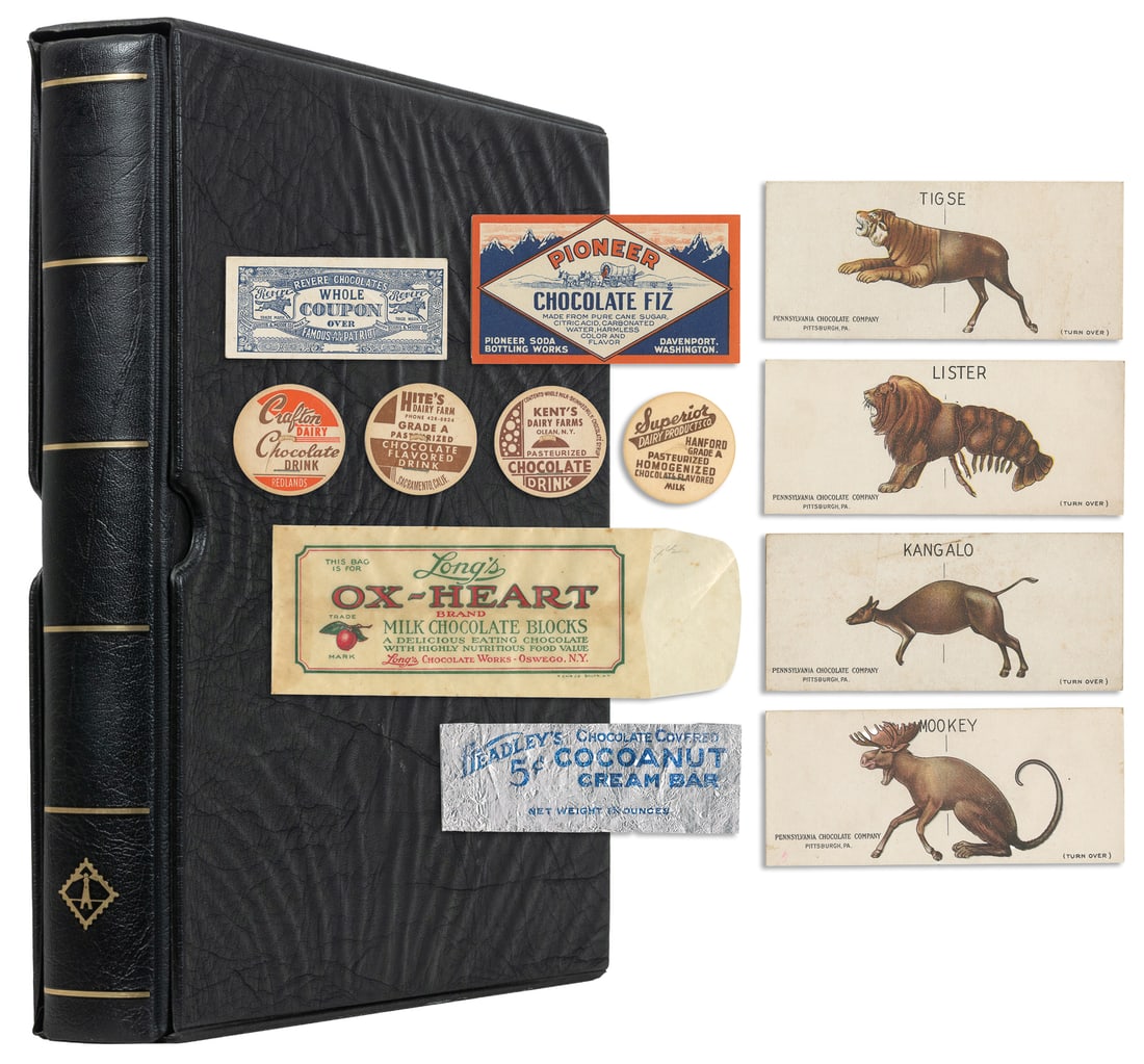 [CHOCOLATE]. Binder of chocolate and confectionery ephemera. (1 of 5)