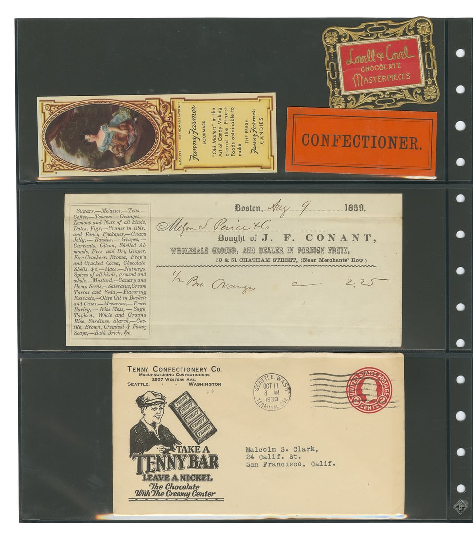 [CHOCOLATE]. Binder of ephemera. (1 of 7)