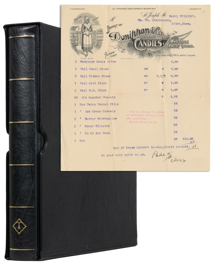 [CHOCOLATE & CANDY]. Binder of ephemera. (1 of 6)