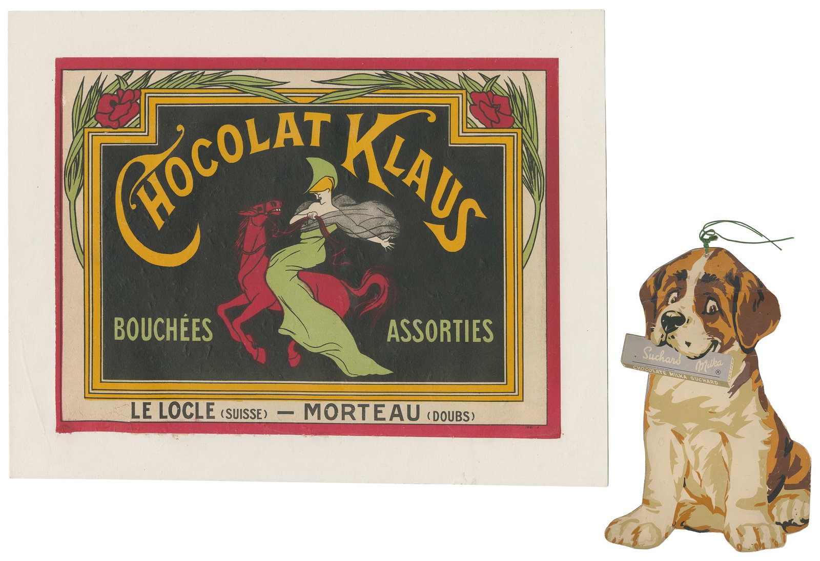 Two chocolate advertising items. (1 of 3)