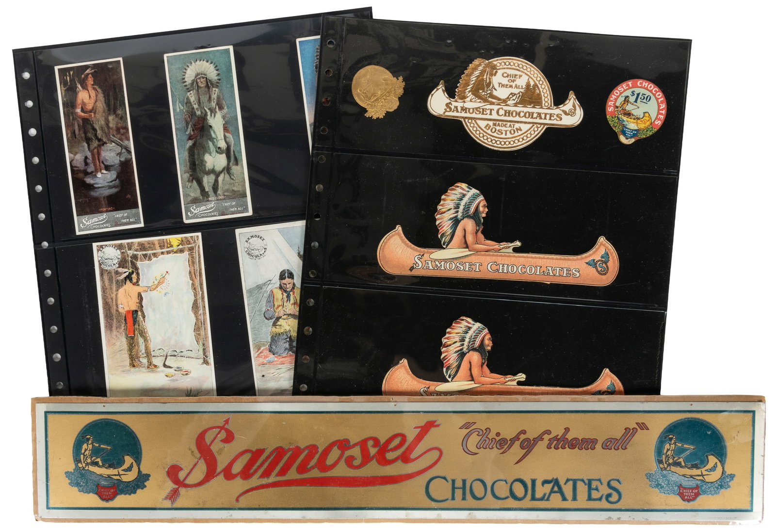 Samoset Chocolate Co. Advertising Memorabilia. Boston, early 20th century (1 of 4)