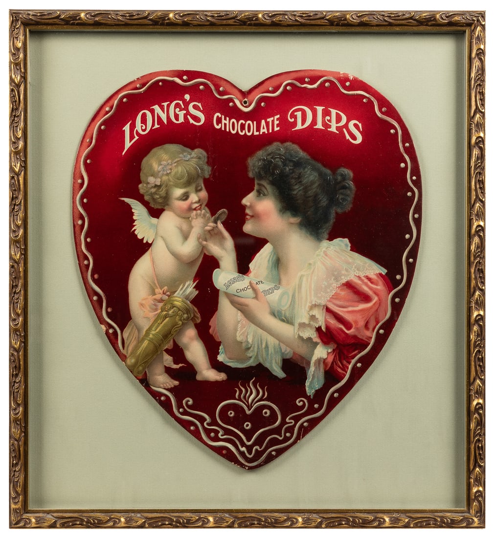 Long's Chocolate Dips advertising diecut. (1 of 1)