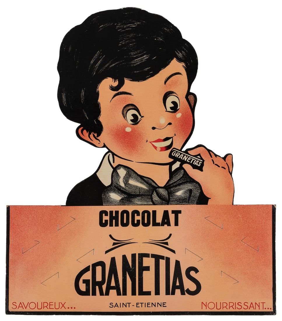 Chocolat Granetias advertising standee. (1 of 1)