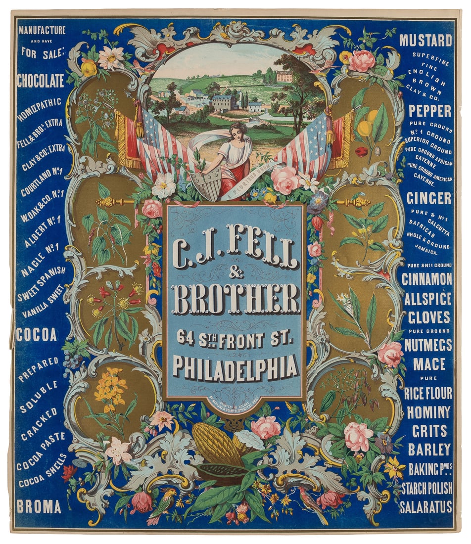 C.J. Fell & Brother Philadelphia advertising poster. (1 of 1)