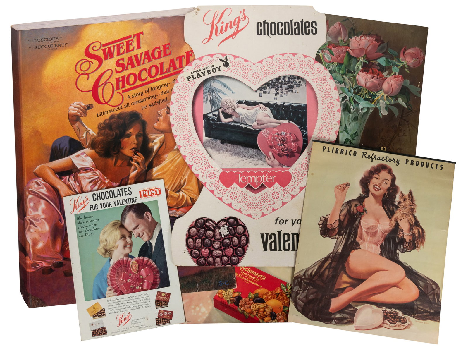 Valentine's Day Chocolate Advertisement Posters. United States: V.p. mid 20th century (1 of 1)