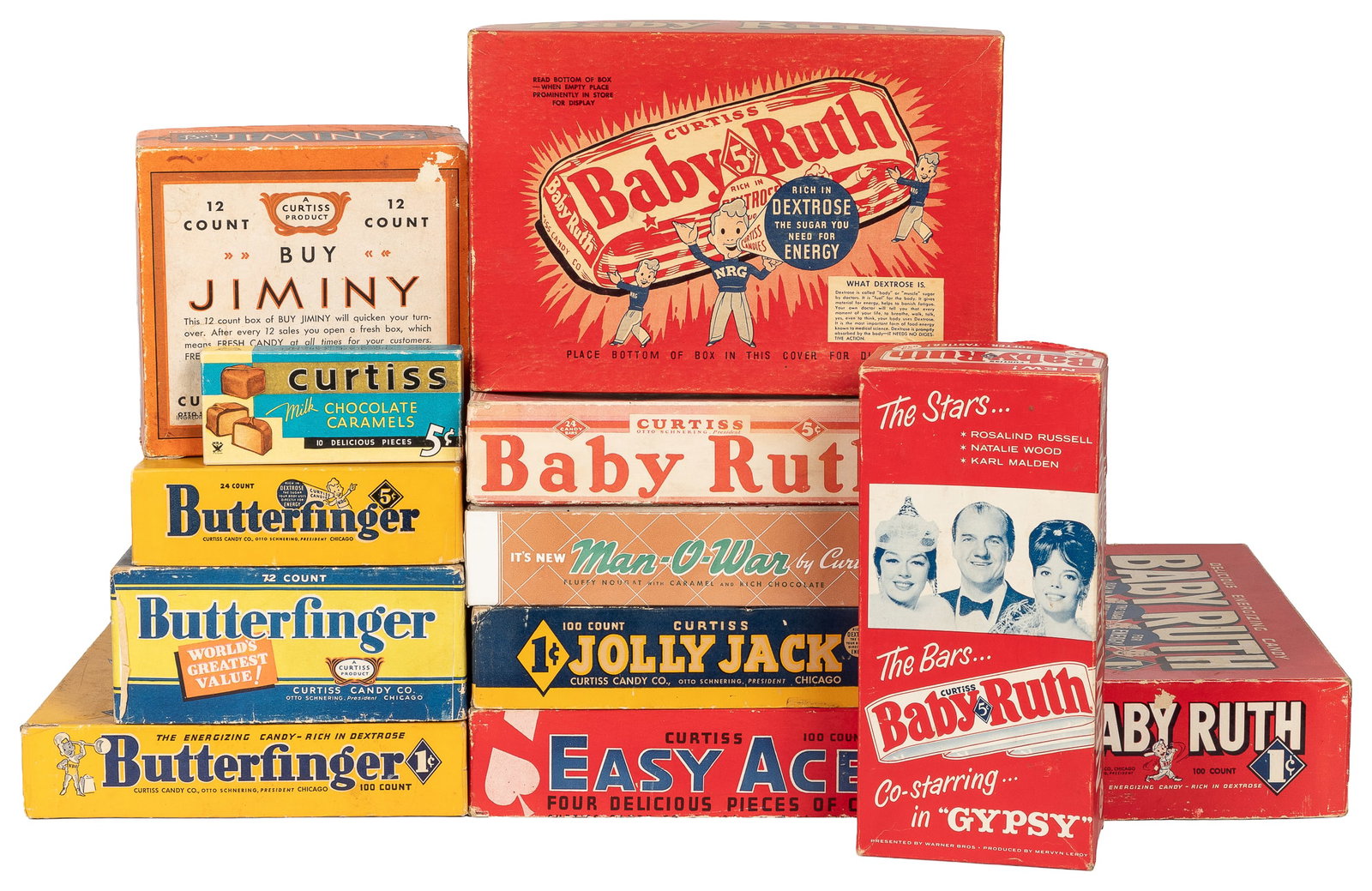 Curtiss Candy Co. Chocolate Product Boxes. Chicago: Curtiss Candy Company, ca. early to mid 20th (1 of 1)