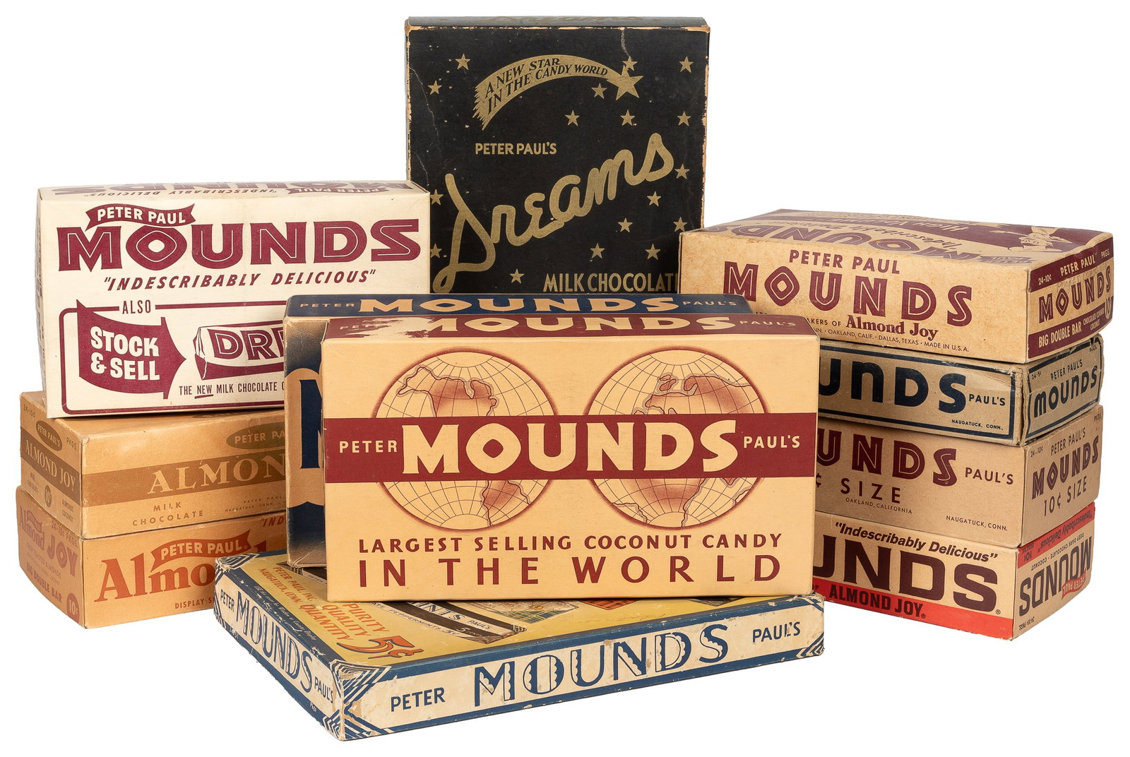 Peter Paul Brand Chocolate Boxes. Naugatuck: Peter Paul Candy Manufacturing Company, ca. early to (1 of 1)