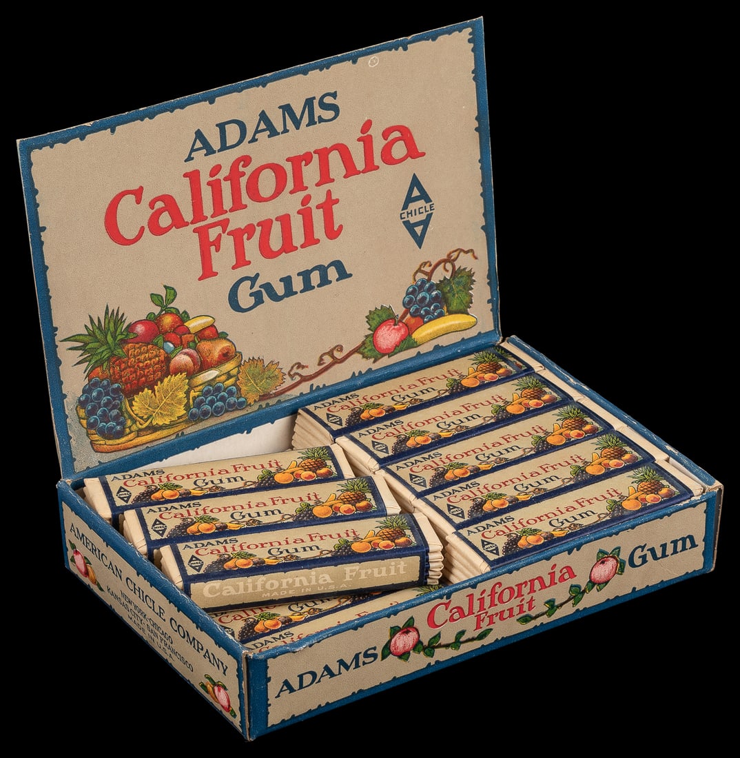 Adams California Fruit Gum in Original Box. (1 of 1)