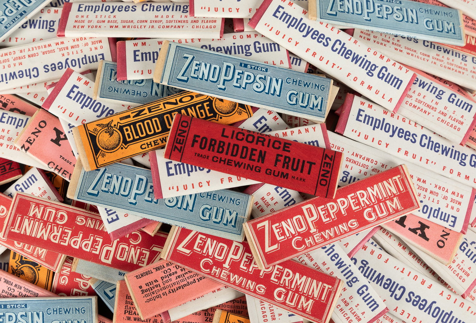 Lot of vintage chewing gum in original wrappers. (1 of 3)