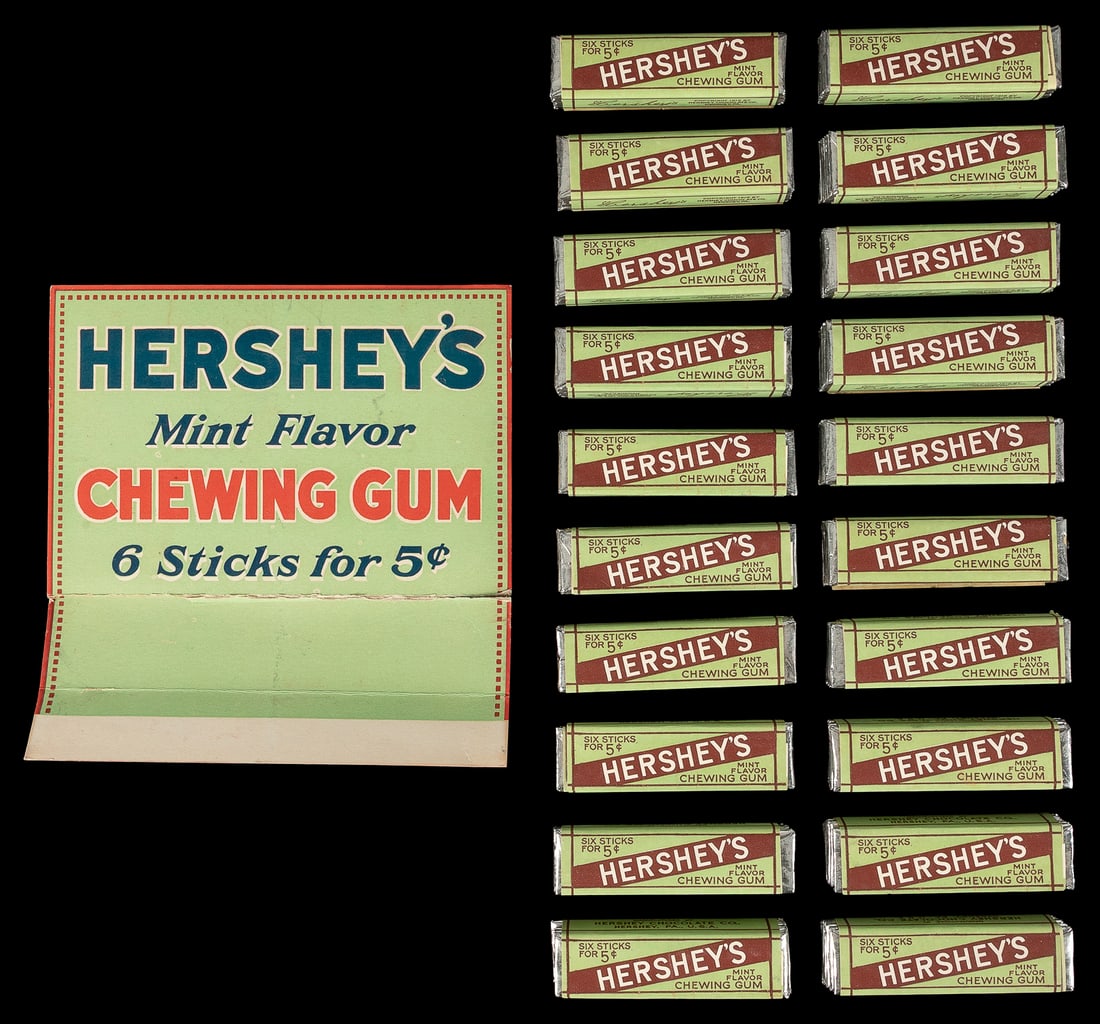 Hershey's Chewing Gum with box lid. (1 of 2)