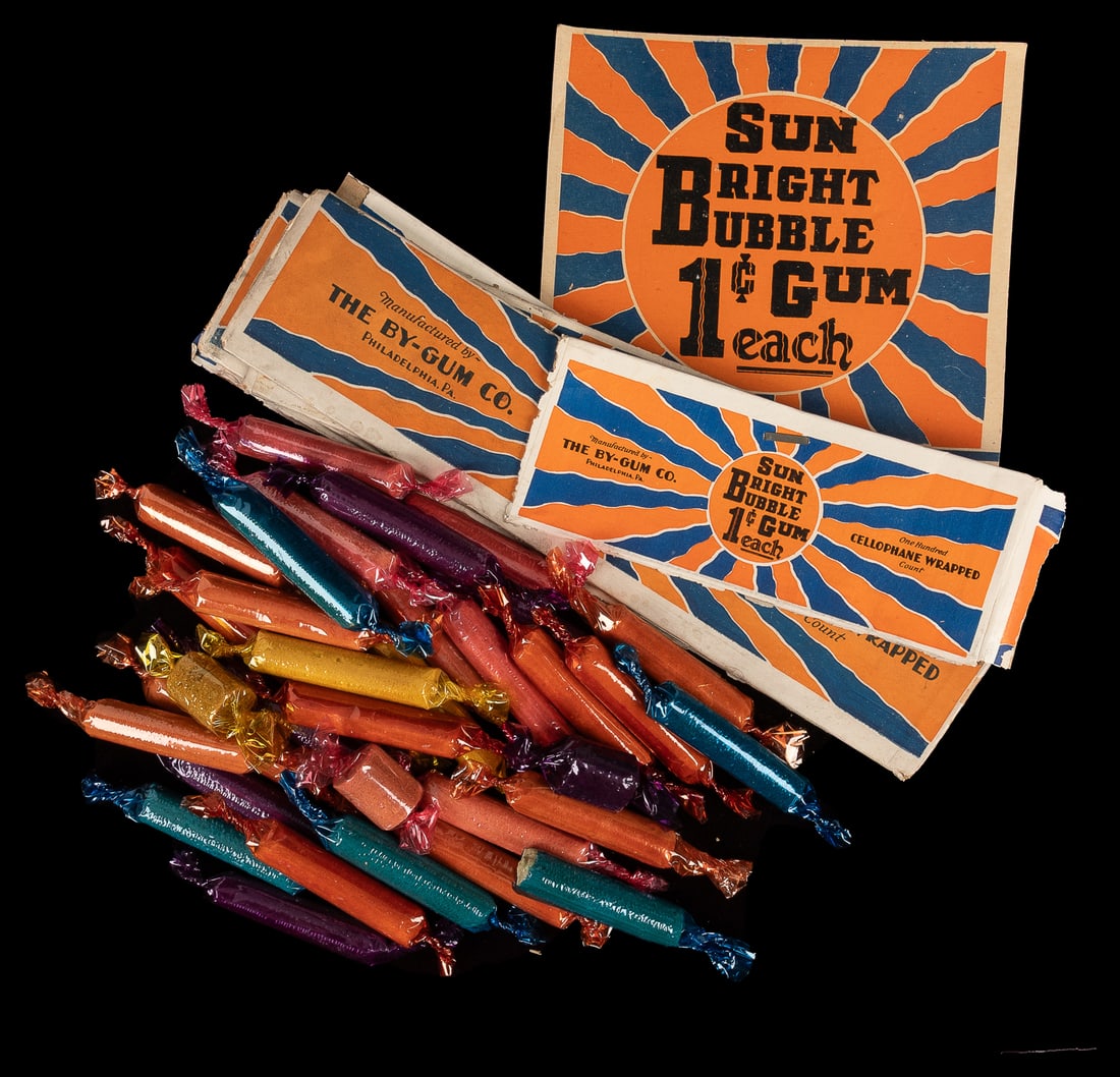 Sun Bright Bubble Gum with original box panels. (1 of 1)