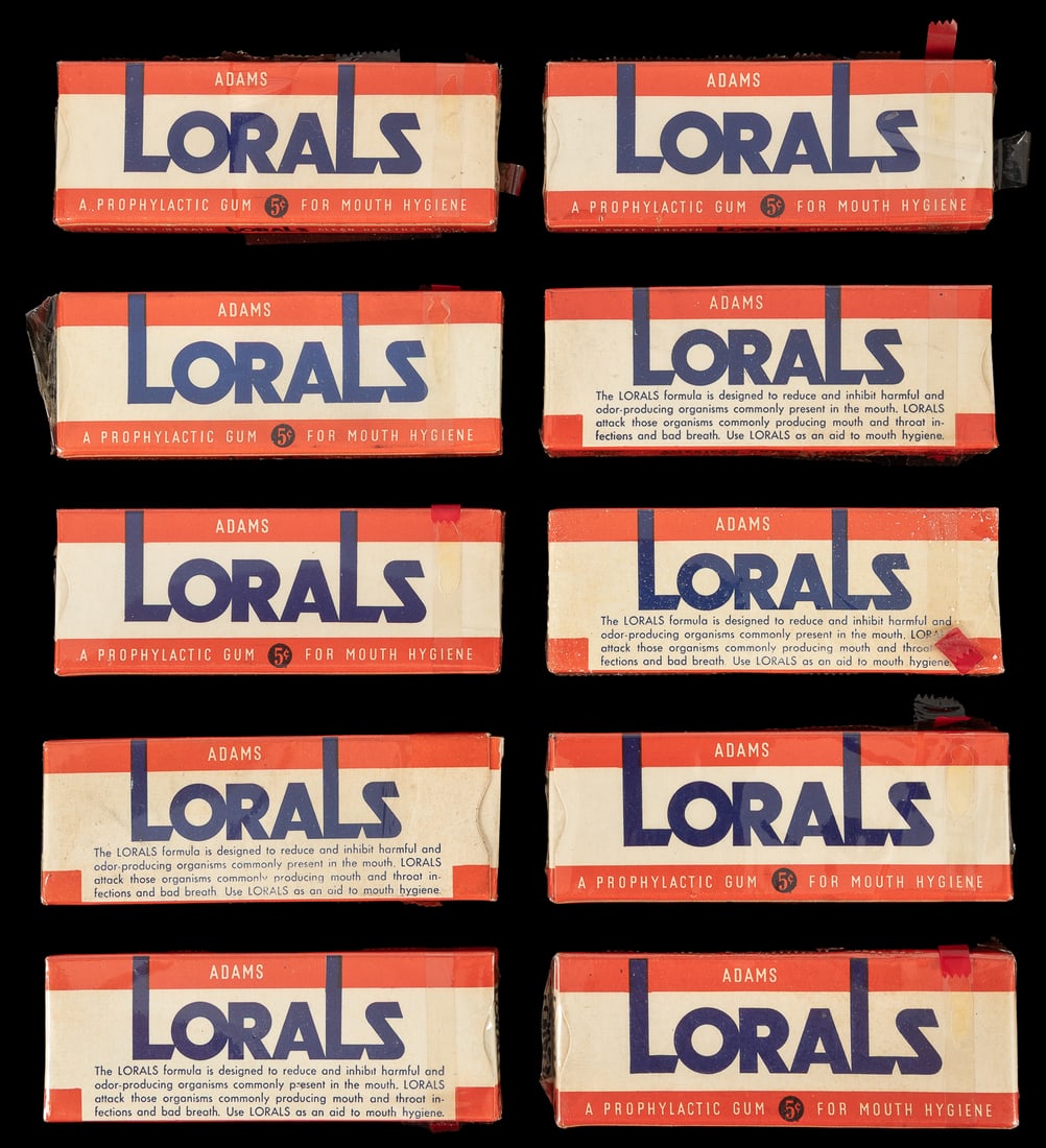 Adams Lorals Gum lot with box panels. (1 of 2)
