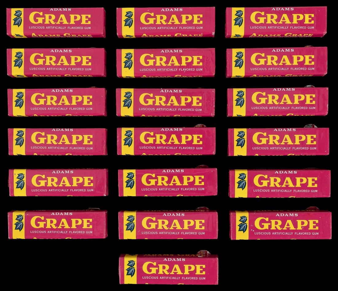 Adams Grape Chewing Gum lot. (1 of 1)