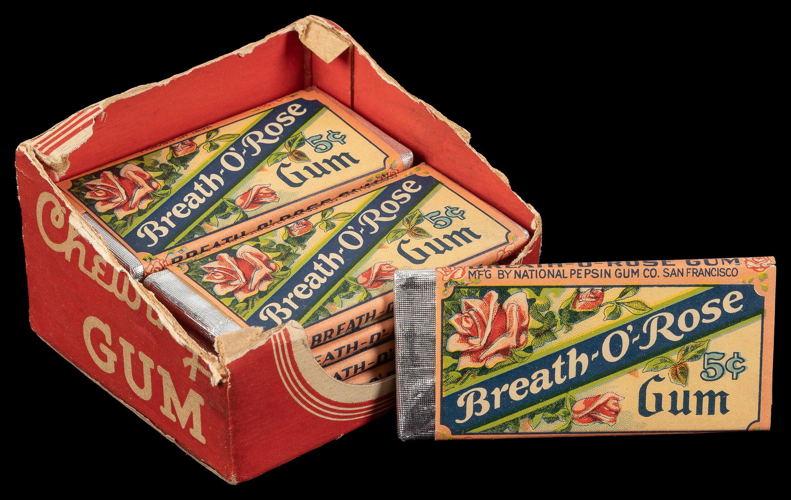 Breath-O-Rose Chewing Gum lot. (1 of 1)