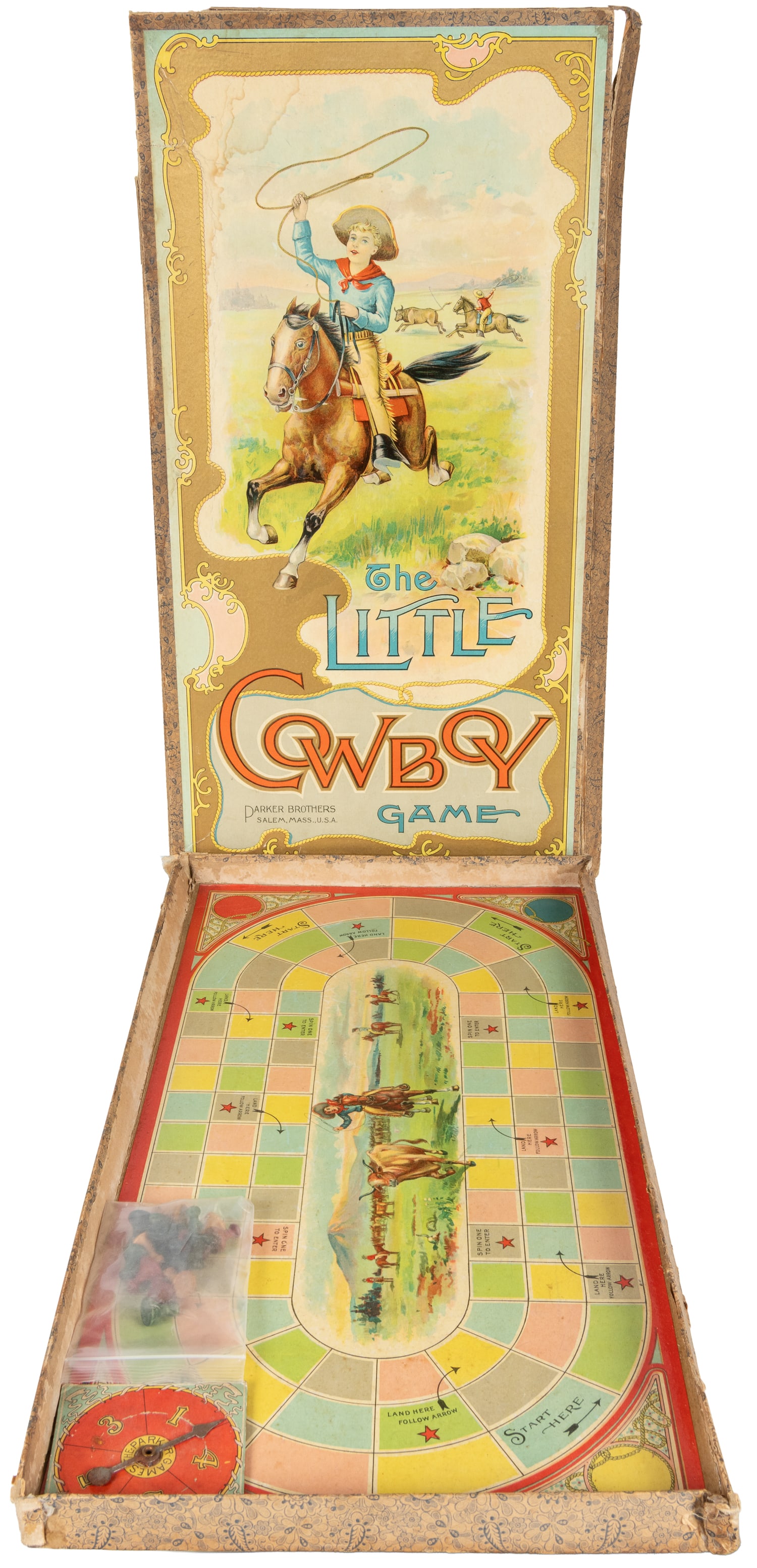 The Little Cowboy Game. Salem: Parker Brothers, ca. 1894. (1 of 2)