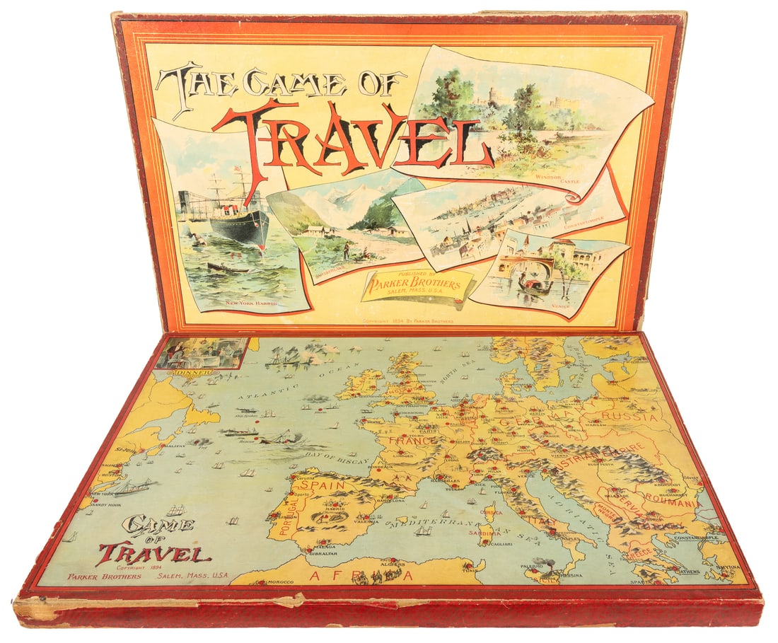 The Game of Travel. Salem: Parker Brothers, ca. 1894. (1 of 2)