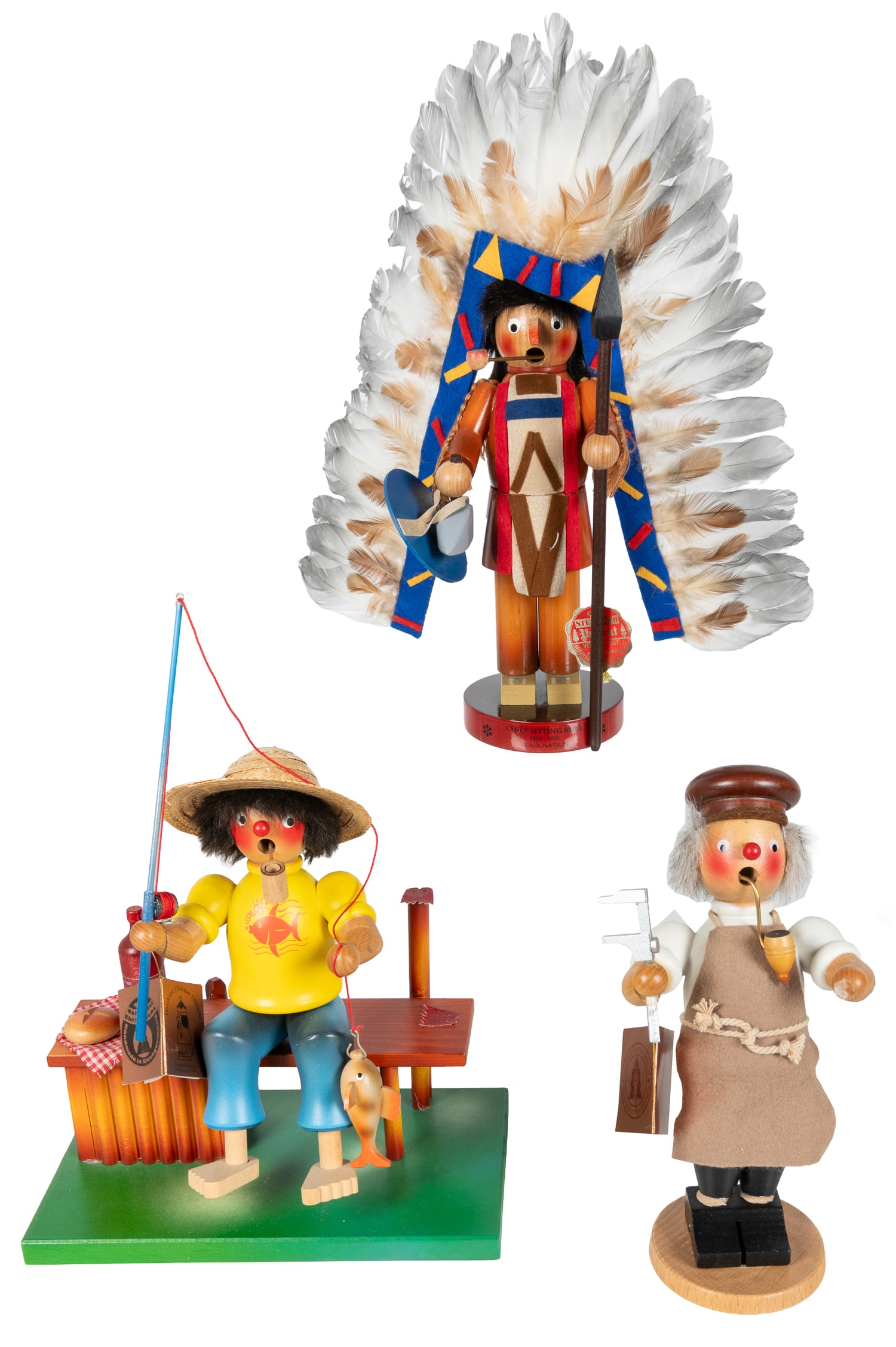 Three German nutcracker figures. (1 of 1)