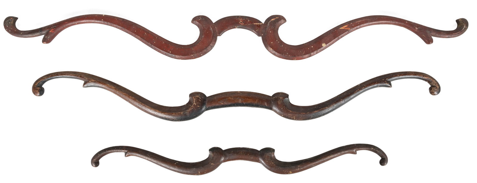 Three Odd Fellows Ceremonial Wooden Bows. (I.O.O.F.). Circa... (1 of 1)